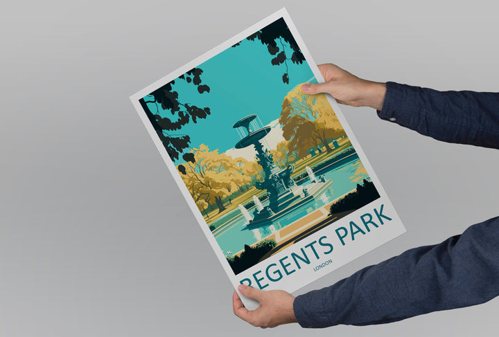 Regent's Park Print Regent's Park Home Decor Landscape Art Print Regent's Park Wall Art London Enthusiast Gift Wall Hanging Regent's Park