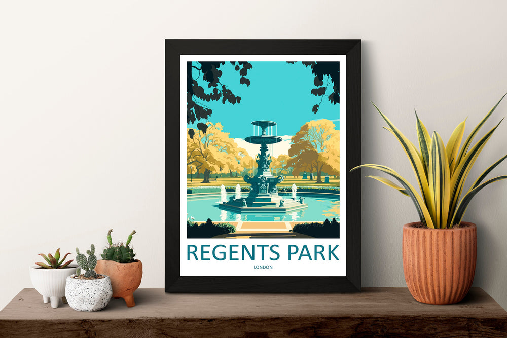 Regent's Park Print Regent's Park Home Decor Landscape Art Print Regent's Park Wall Art London Enthusiast Gift Wall Hanging Regent's Park