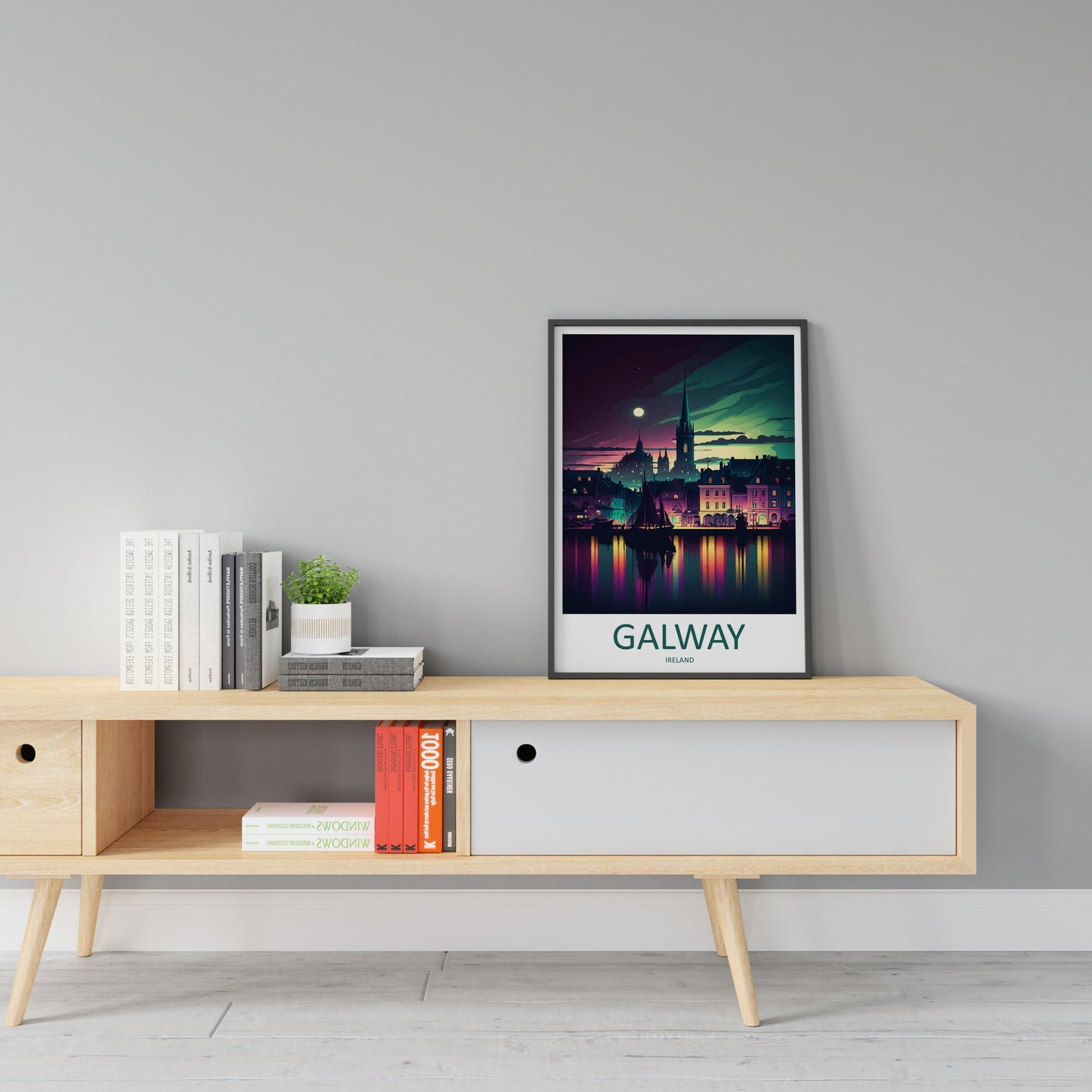 Galway Skyline Print Galway Home Decor Skyline Art Print Galway Wall Art for Ireland Enthusiast Gift Wall Hanging Galway Ireland Art Poster
