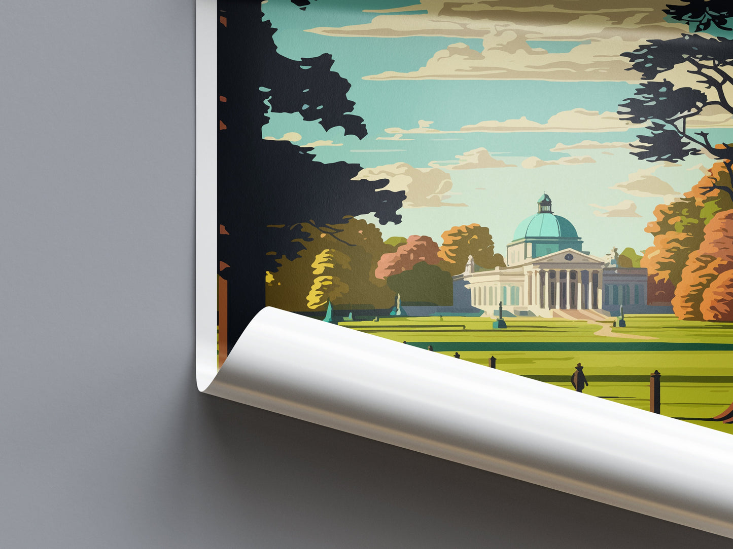 Greenwich Park Travel Print Greenwich Park Home Décor Greenwich Park Art Print Greenwich Park Wall Print Greenwich Park Gift For London Art