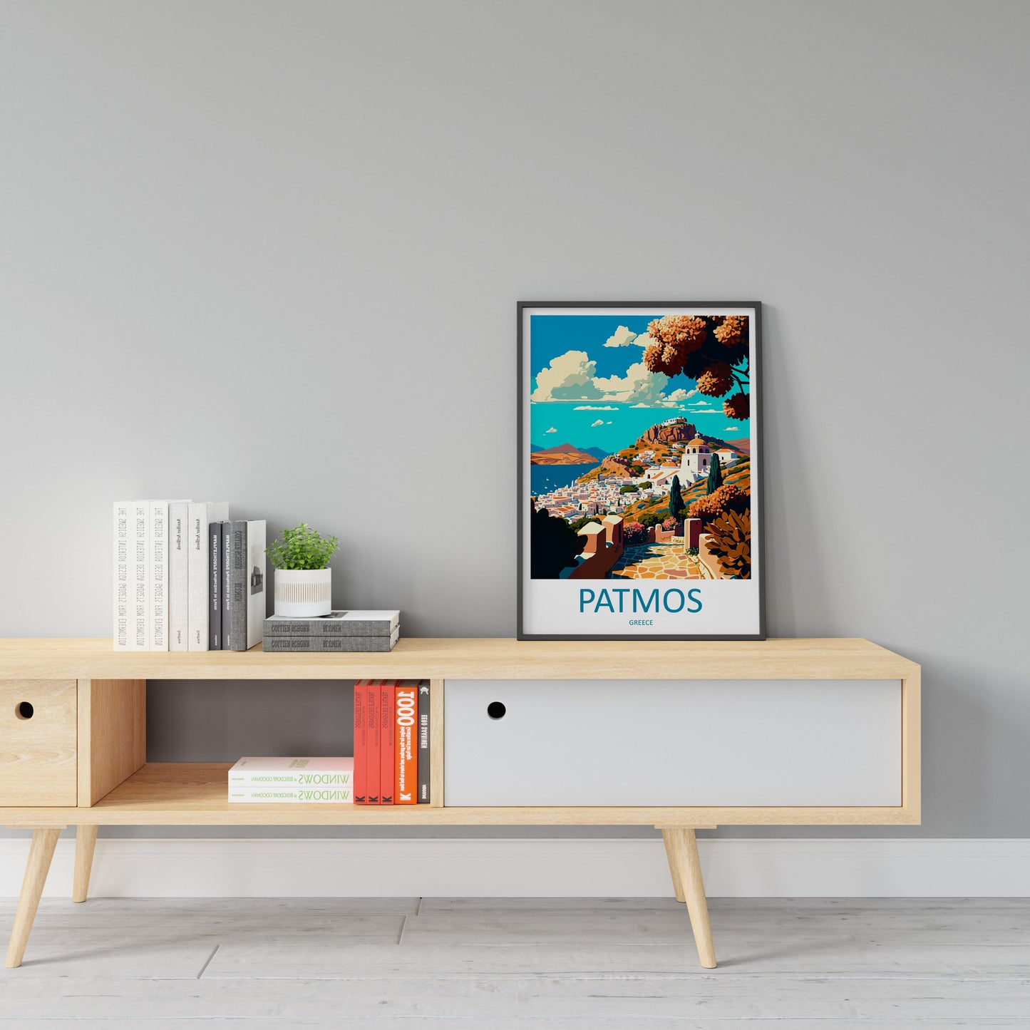 Patmos Travel Print Wall Art Patmos Greece Wall Hanging Home Decoration Patmos Gift Art Lovers Wall Art Print Patmos Greek Print Art Patmos