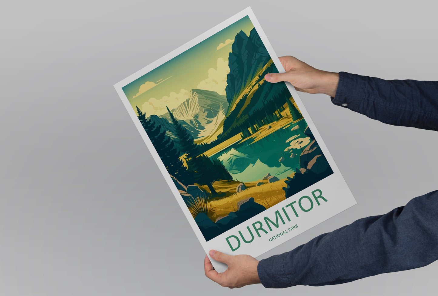 Durmitor National Park Travel Print Durmitor Home Décor National Park Art Print Montenegro Wall Print For National Park Gift Durmitor Poster