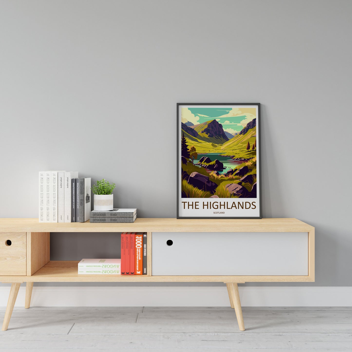 Scottish Highlands Travel Print Highlands Home Décor Scottish Highlands Art Print Highlands Wall Print For Scottish Gift For Scotland Wall