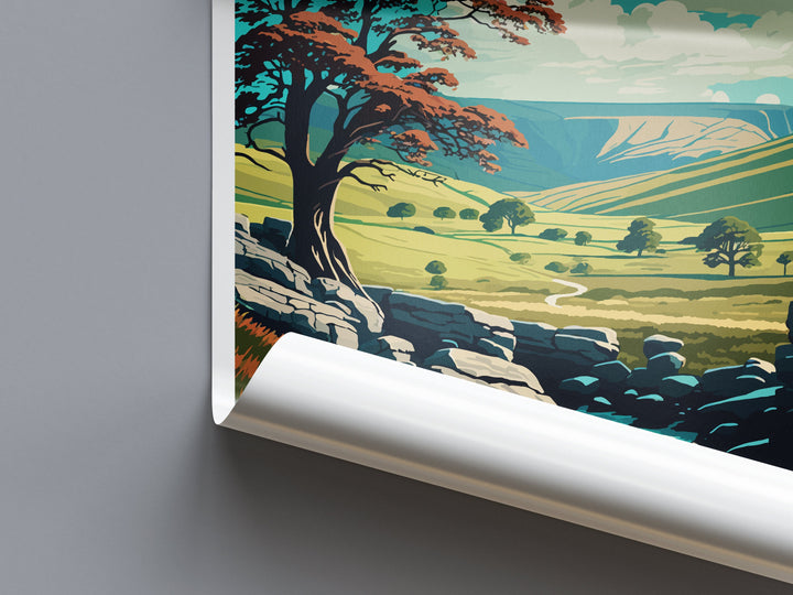 Yorkshire Dales Travel Print Wall Art Yorkshire Dales Wall Hanging Home Decor National Park Gift Yorkshire Dales Lovers National Park Wall