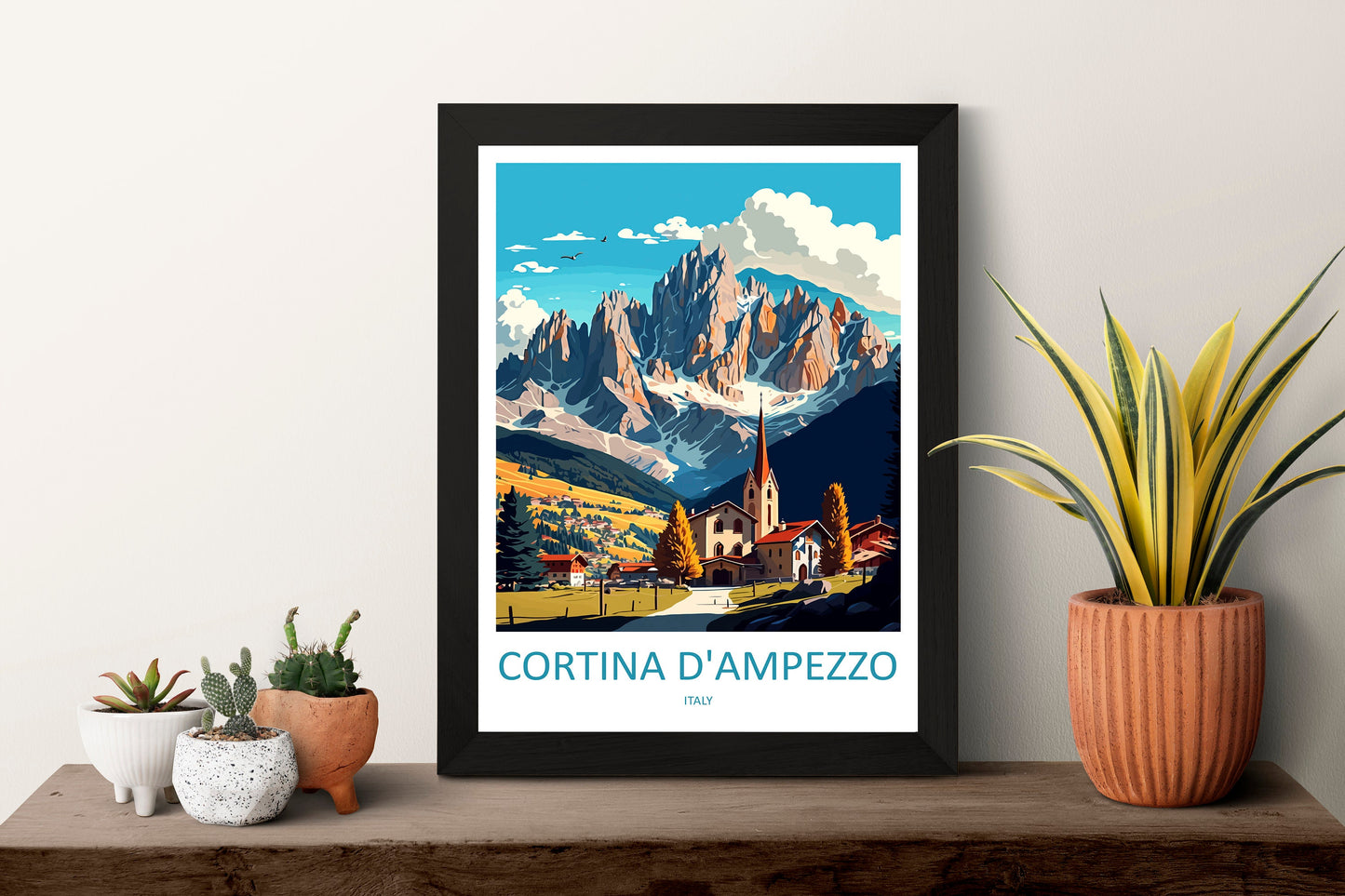 Cortina d'ampezzo Travel Print Wall Art Cortina d'ampezzo Wall Hanging Home Decoration Cortina d'ampezzo Gift Art Lovers Wall Art Print Art