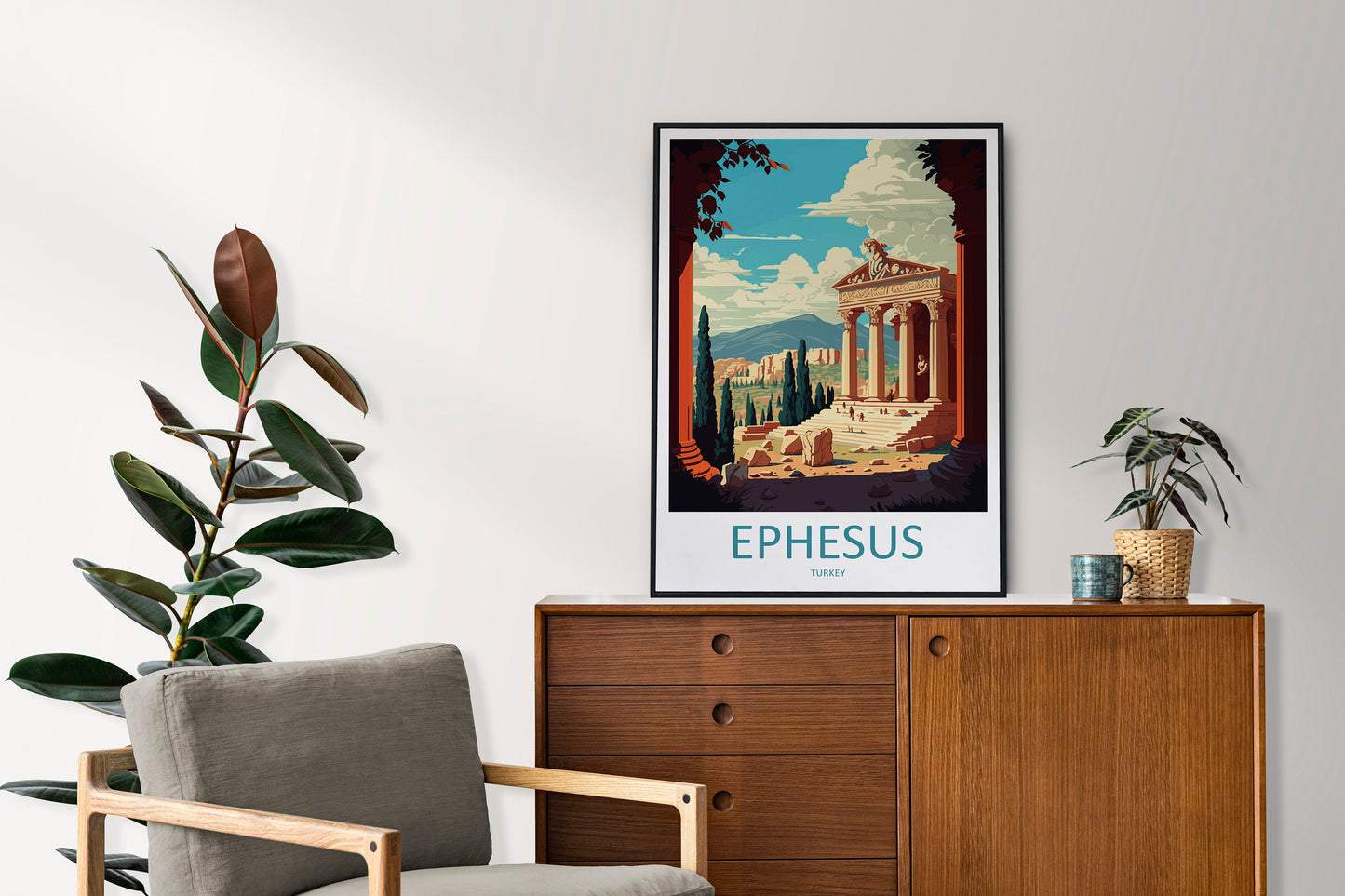 Ephesus Travel Print Wall Art Ephesus Wall Hanging Home Decoration Ephesus Gift Art Lovers Wall Art Print Art Ephesus Wall Print Turkey Art