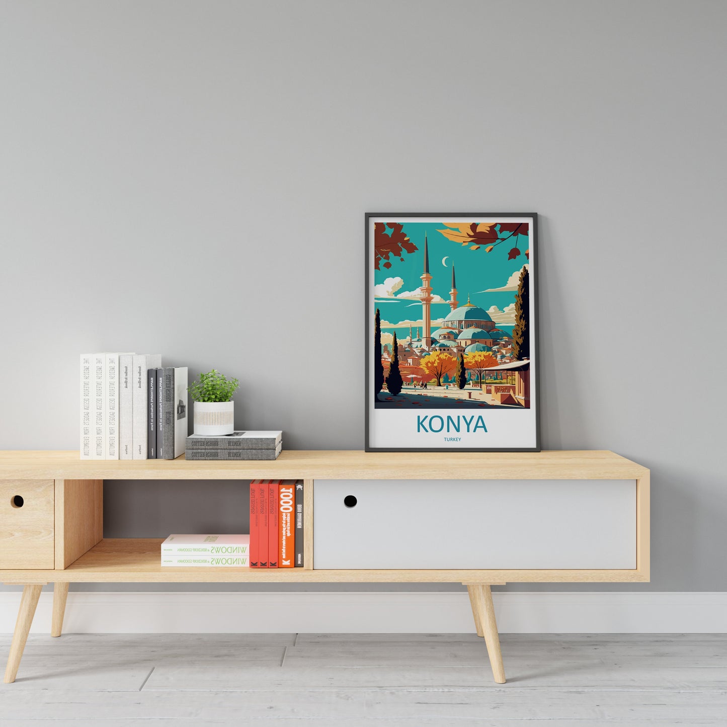 Konya Travel Print Wall Art Konya Wall Hanging Home Decoration Konya Gift Art Lovers Wall Art Print Art Konya Wall Print Turkey Travel Print