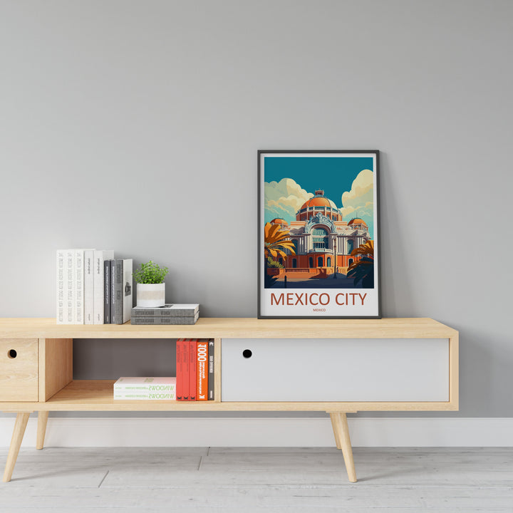 Mexico City Travel Print Wall Art Mexico City Wall Hanging Home Decoration Mexico City Gift Art Lovers Wall Art Print Art Mexico City Print