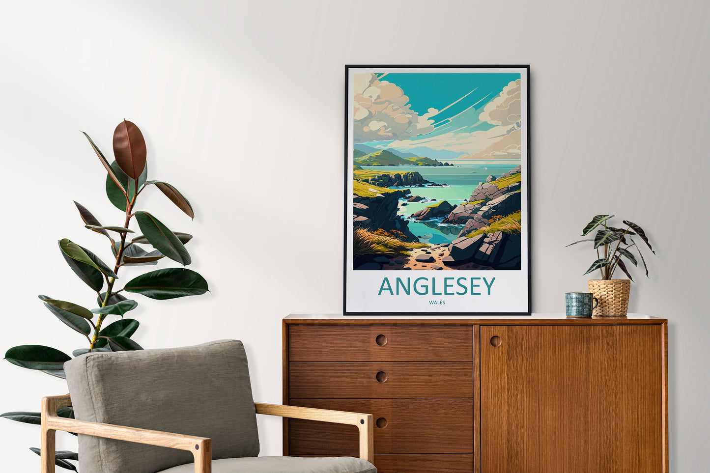 Anglesey Travel Print Wall Art Anglesey Wall Hanging Home Decoration Anglesey Gift Art Lovers Wall Art Print Art Anglesey Print Anglesey Art