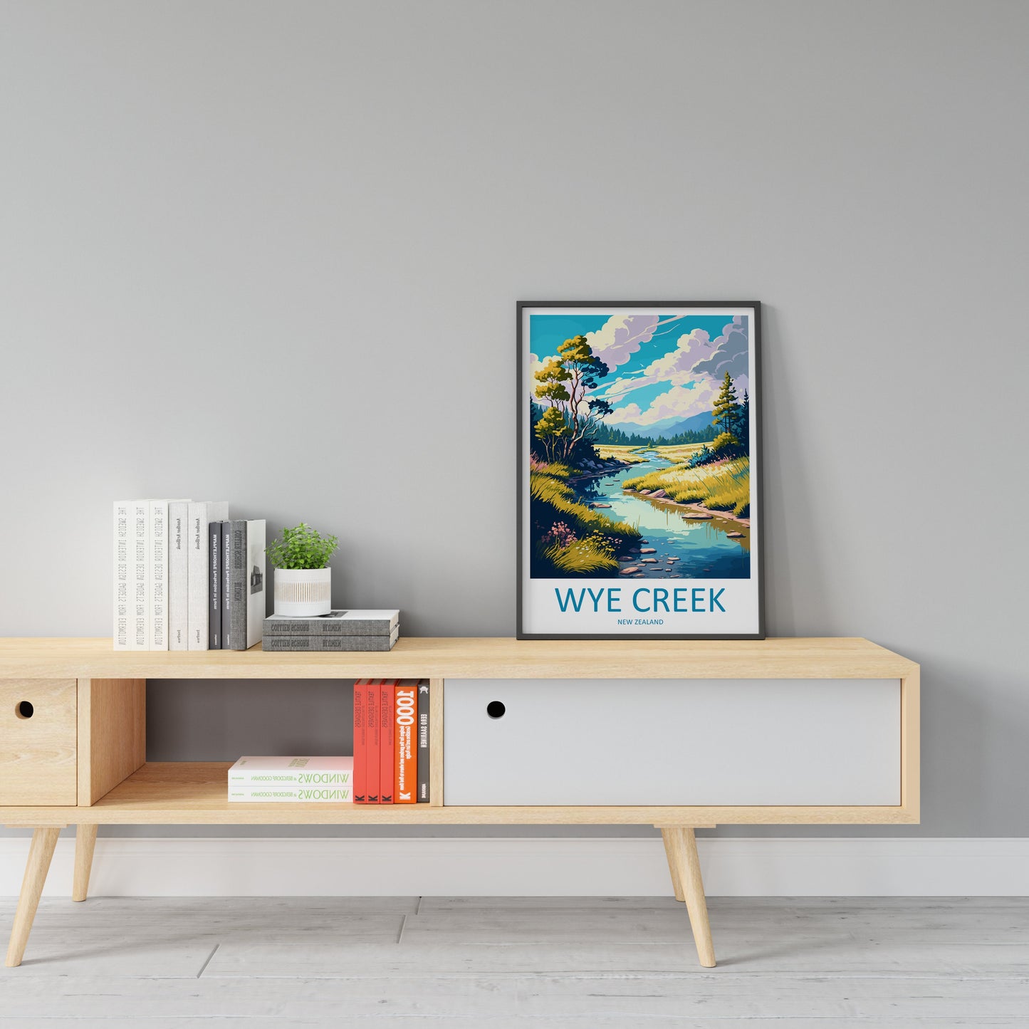 Wye Creek Travel Print Wall Art Wye Creek Wall Hanging Home Decoration Wye Creek Gift Art Lovers Wall Art Wye Creek New Zealand Wall Poster