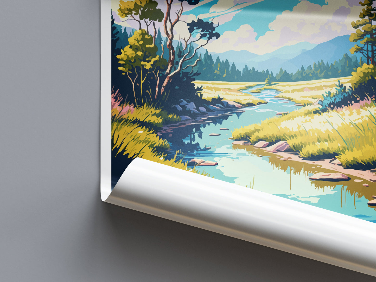 Wye Creek Travel Print Wall Art Wye Creek Wall Hanging Home Decoration Wye Creek Gift Art Lovers Wall Art Wye Creek New Zealand Wall Poster