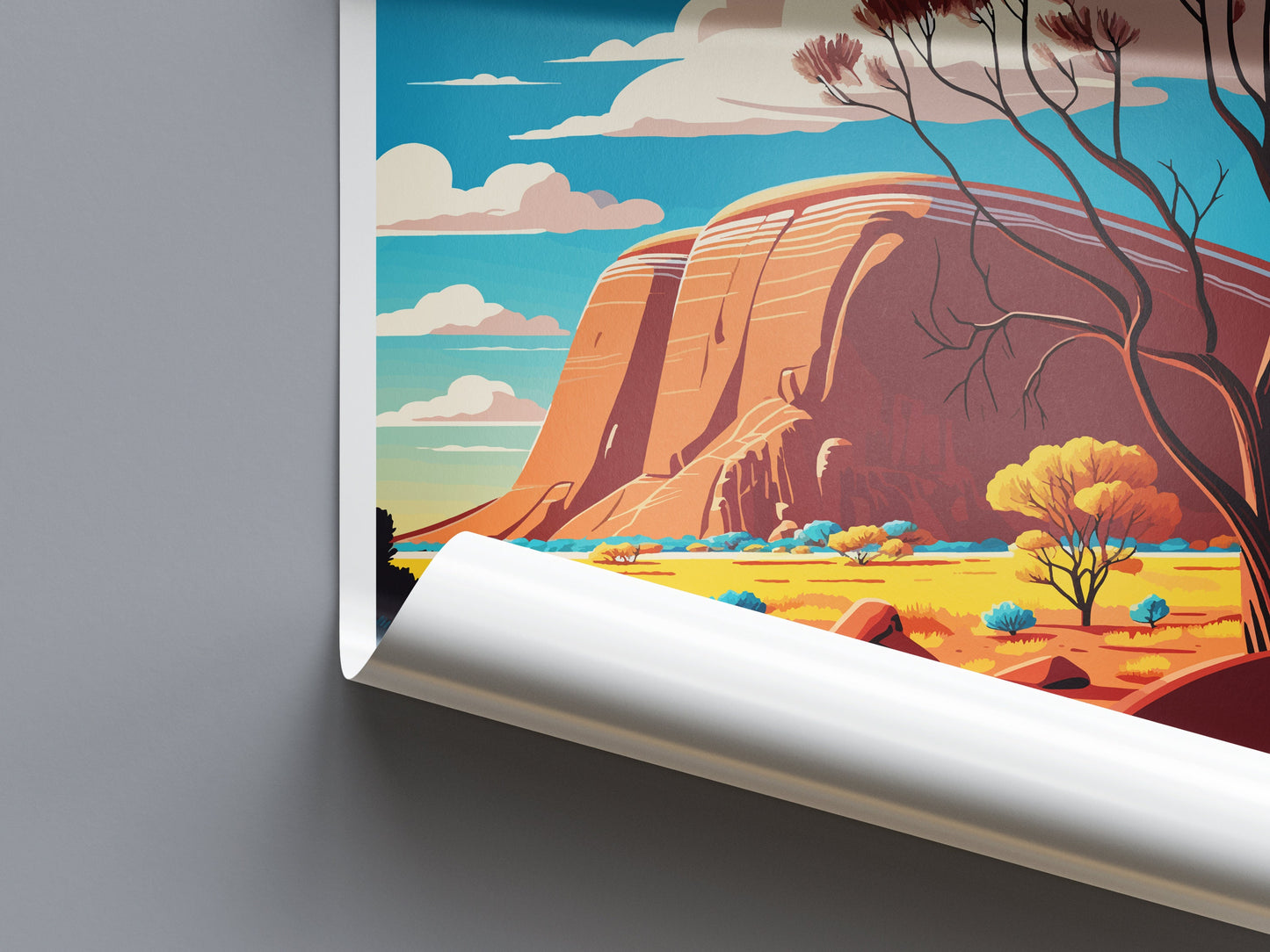 Ayers Rock Travel Print Wall Art Ayers Rock Wall Hanging Home Décor Ayers Rock Gift Art Lovers Wall Art Australia Travel Print Ayers Rock