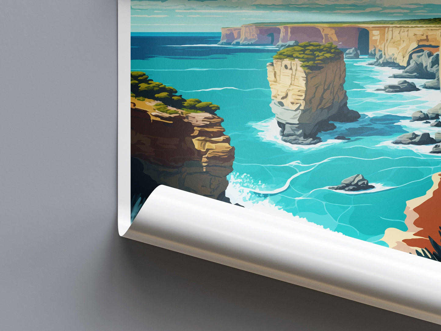 Great Ocean Road Travel Print Wall Art Ocean Road Wall Hanging Home Décor Great Ocean Road Gift Art Lovers Wall Art Australia Travel Print