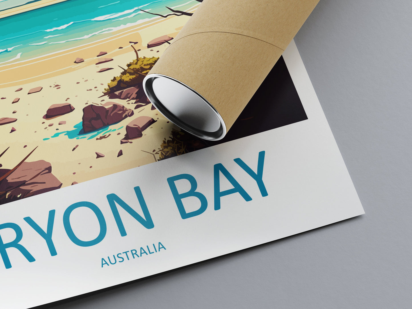 Bryon Bay Travel Print Wall Art Bryon Bay Wall Hanging Home Décor Bryon Bay Gift Art Lovers Wall Art Australia Travel Print Bryon Bay Gift