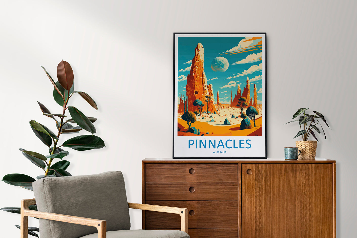 Pinnacles Travel Print Wall Art Pinnacles AU Wall Hanging Home Décor Pinnacles Gift Art Lovers Australia Art Lover Gift Wall Art Australia