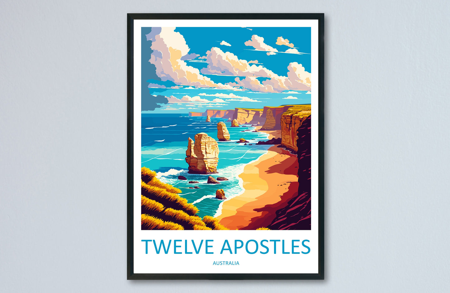 Twelve Apostles Travel Print Wall Art Twelve Apostles AU Wall Hanging Home Décor Twelve Apostles Gift Art Lovers Australia Art Lover Gift