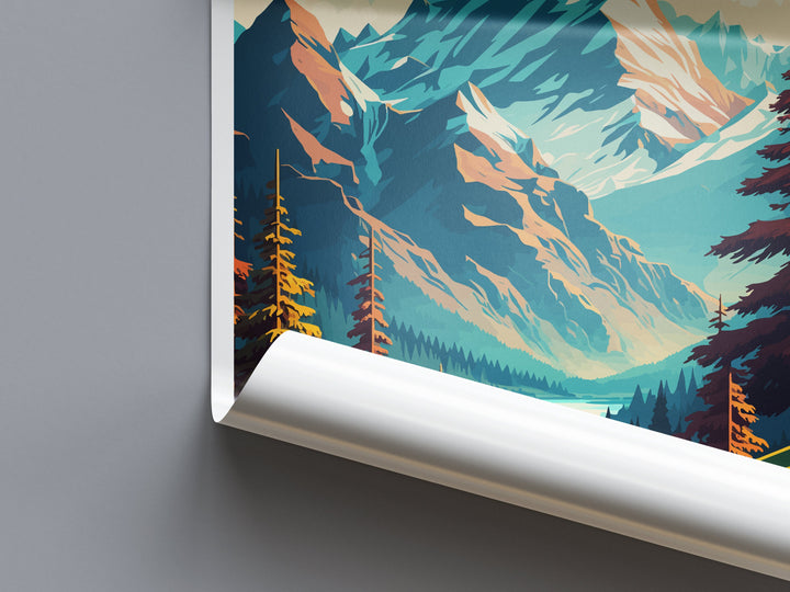 Bavarian Alps Print Bavarian Home Decor Landscape Art Print Bavarian Wall Art for Nature Enthusiast Gift Wall Hanging Bavarian Germany Print