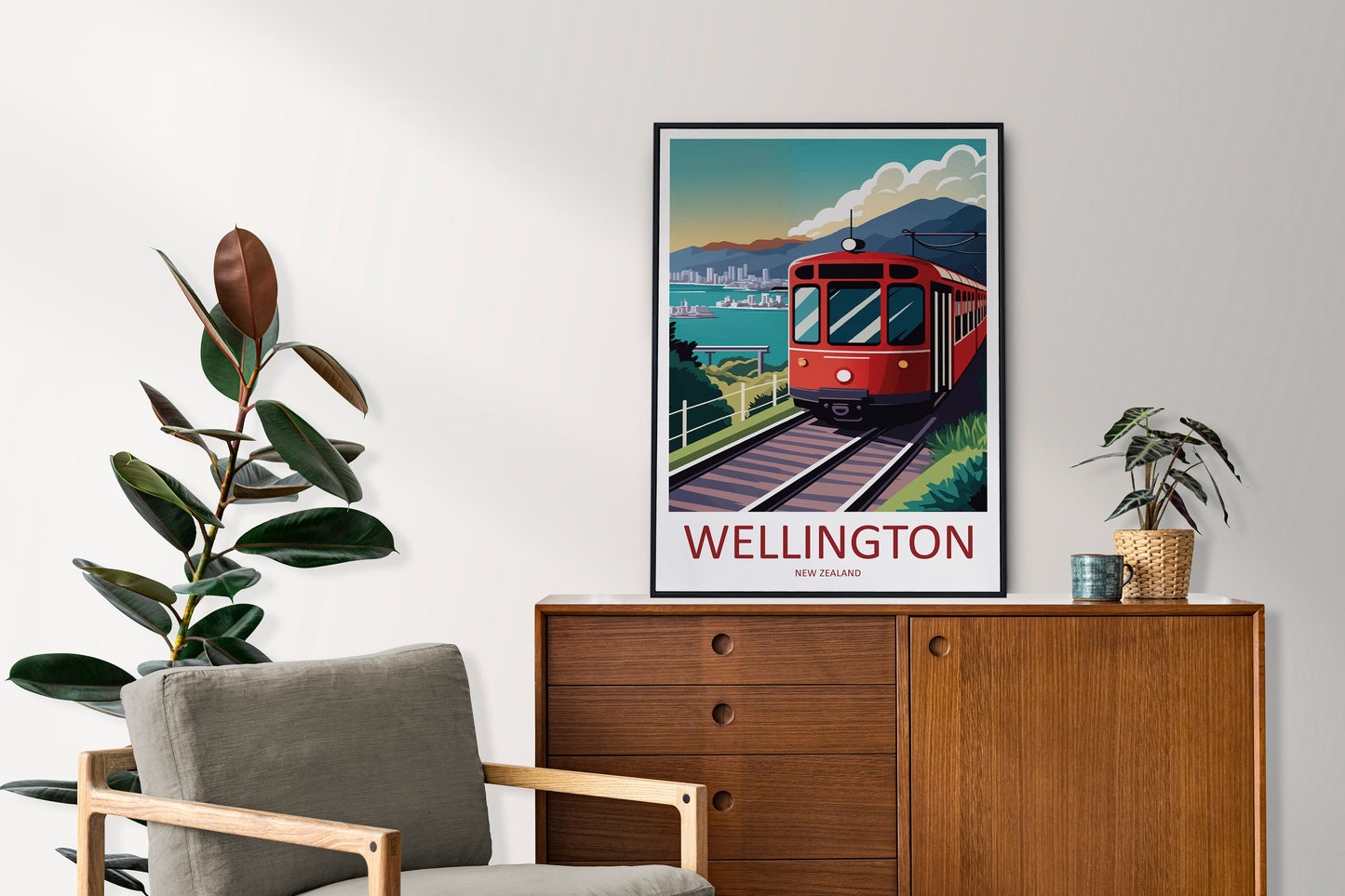 Wellington Travel Print Wall Art Wellington Wall Hanging Home Décor Wellington Gift Art Lovers New Zealand Art Lover Gift Print Wellington