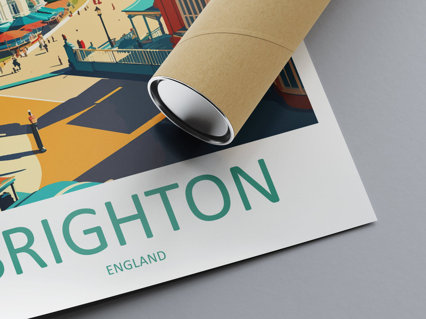 Brighton Pier Print Brighton Home Decor Seascape Art Print Brighton Wall Art for UK Enthusiast Gift Wall Hanging Brighton UK Travel Poster