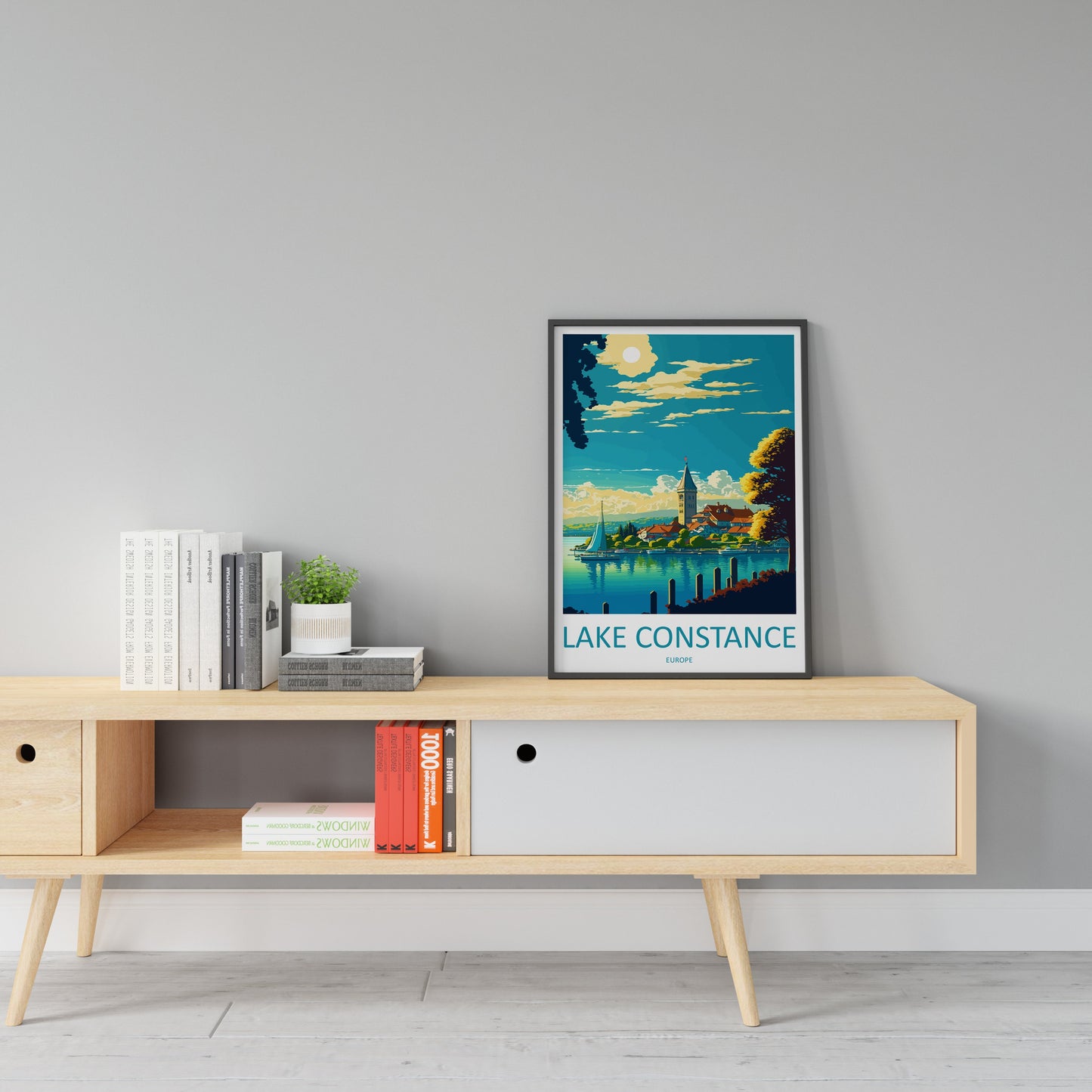 Lake Constance Print Lake Constance Home Decor Landscape Art Print Lake Constance Wall Art Nature Enthusiast Wall Hanging Lake Constance Art