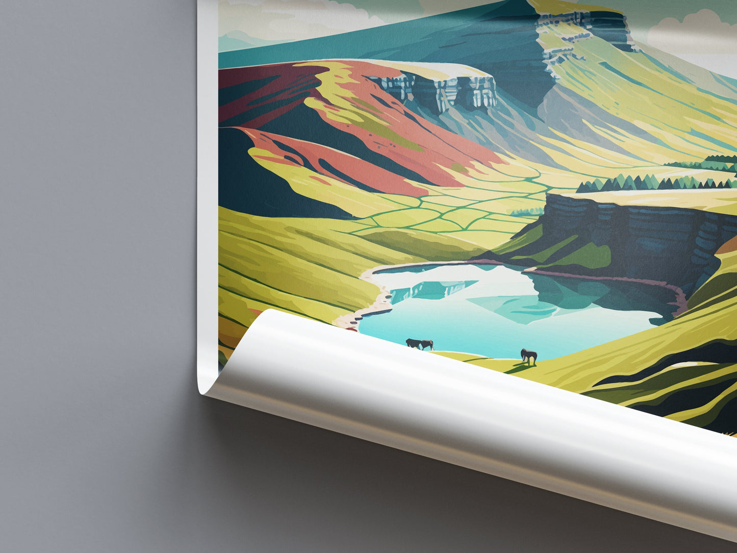 Brecon Beacons Print Brecon Beacons Home Decor Landscape Art Print Brecon Beacons Wall Nature Enthusiast Gift Wall Hanging Brecon Beacons