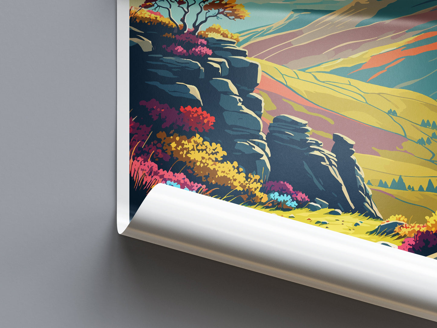 Peak District Print Peak District Home Decor Landscape Art Print Peak District Wall Art Nature Enthusiast Gift Wall Hanging Peak District UK