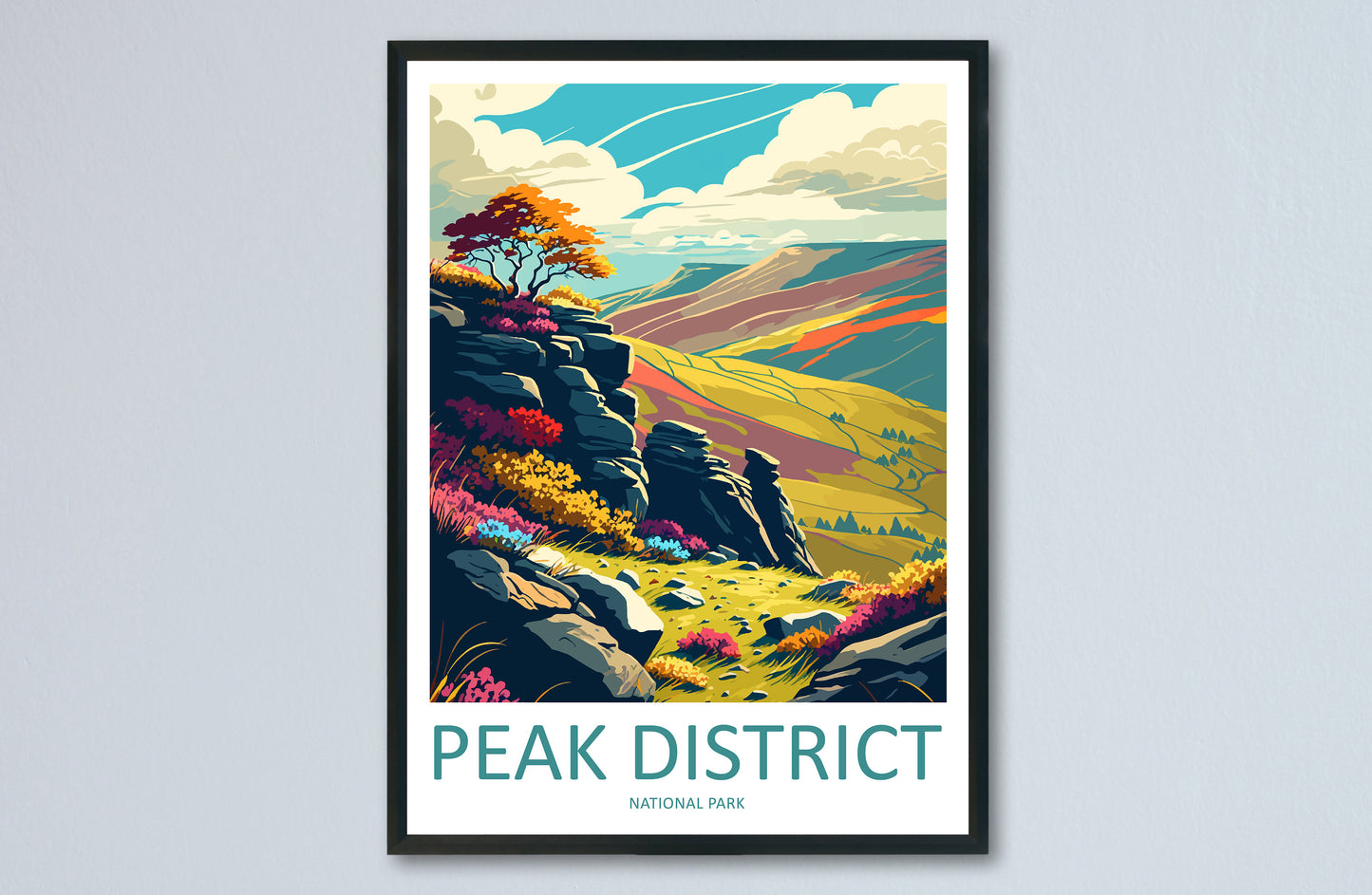 Peak District Print Peak District Home Decor Landscape Art Print Peak District Wall Art Nature Enthusiast Gift Wall Hanging Peak District UK