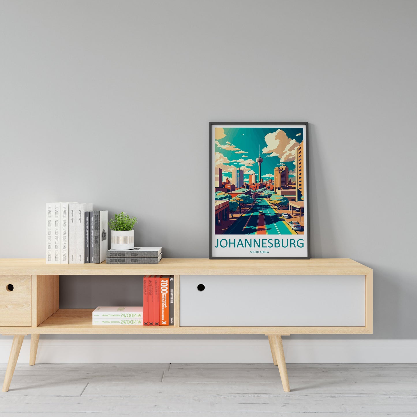 Johannesburg Travel Print Wall Art Johannesburg Wall Hanging Home Décor Johannesburg Gift Art Lovers South Africa Art Print Johannesburg Art