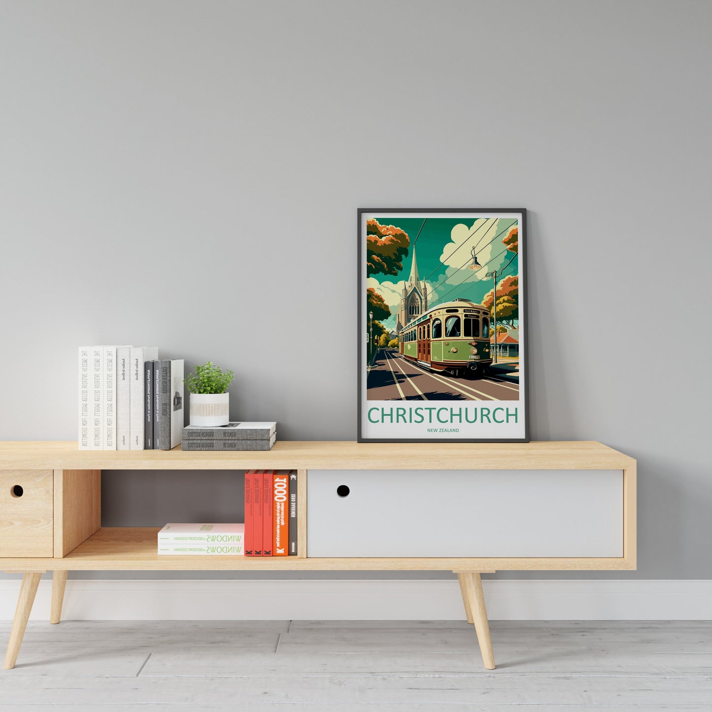 Christchurch Travel Print Wall Art Christchurch Wall Hanging Home Décor Christchurch Gift Art Lovers New Zealand Art Lover Gift Christchurch