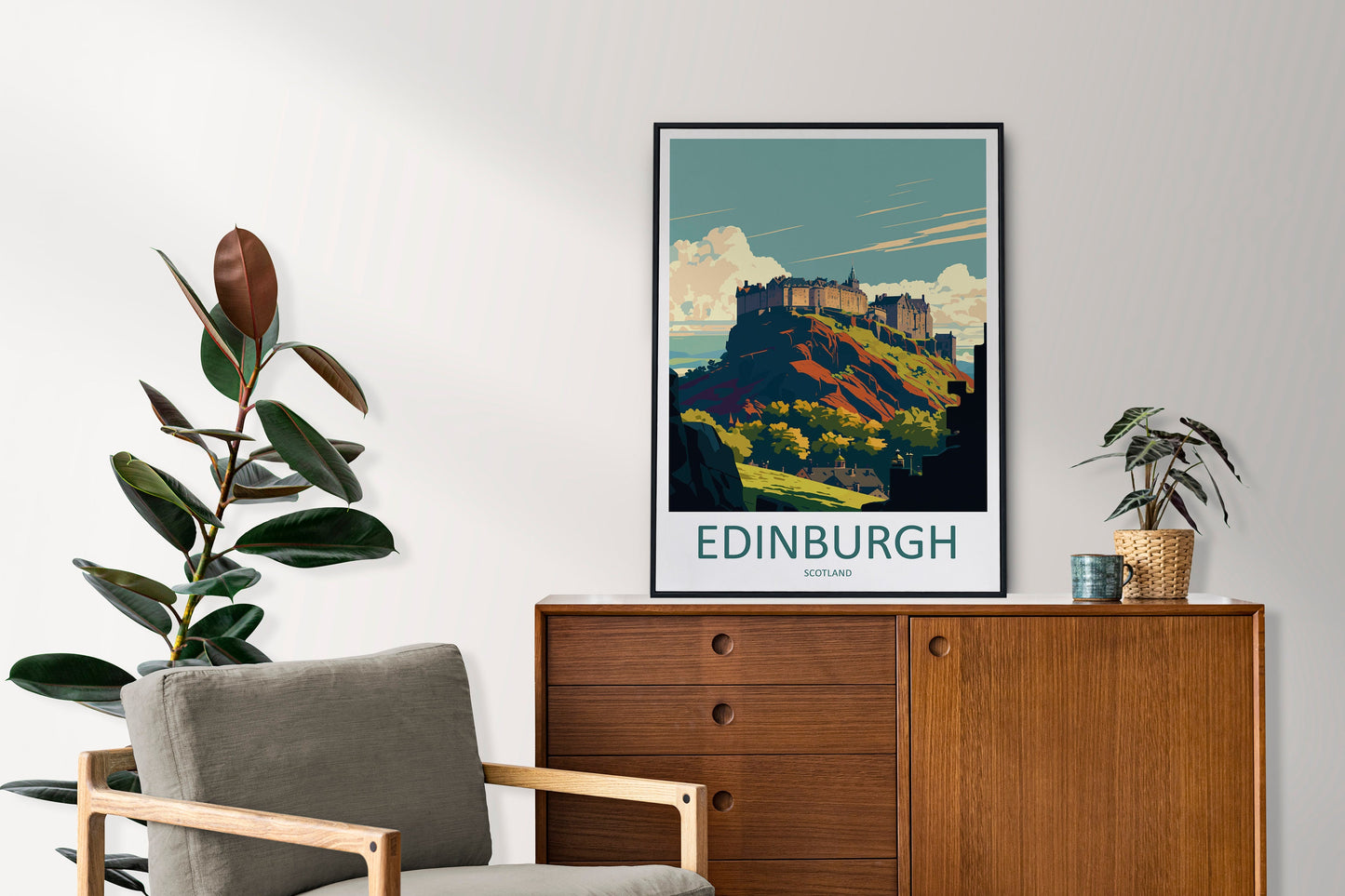 Edinburgh Cityscape Print Edinburgh Home Decor European City Art Print Edinburgh Wall Art Scotland Enthusiast Gift Wall Hanging Edinburgh