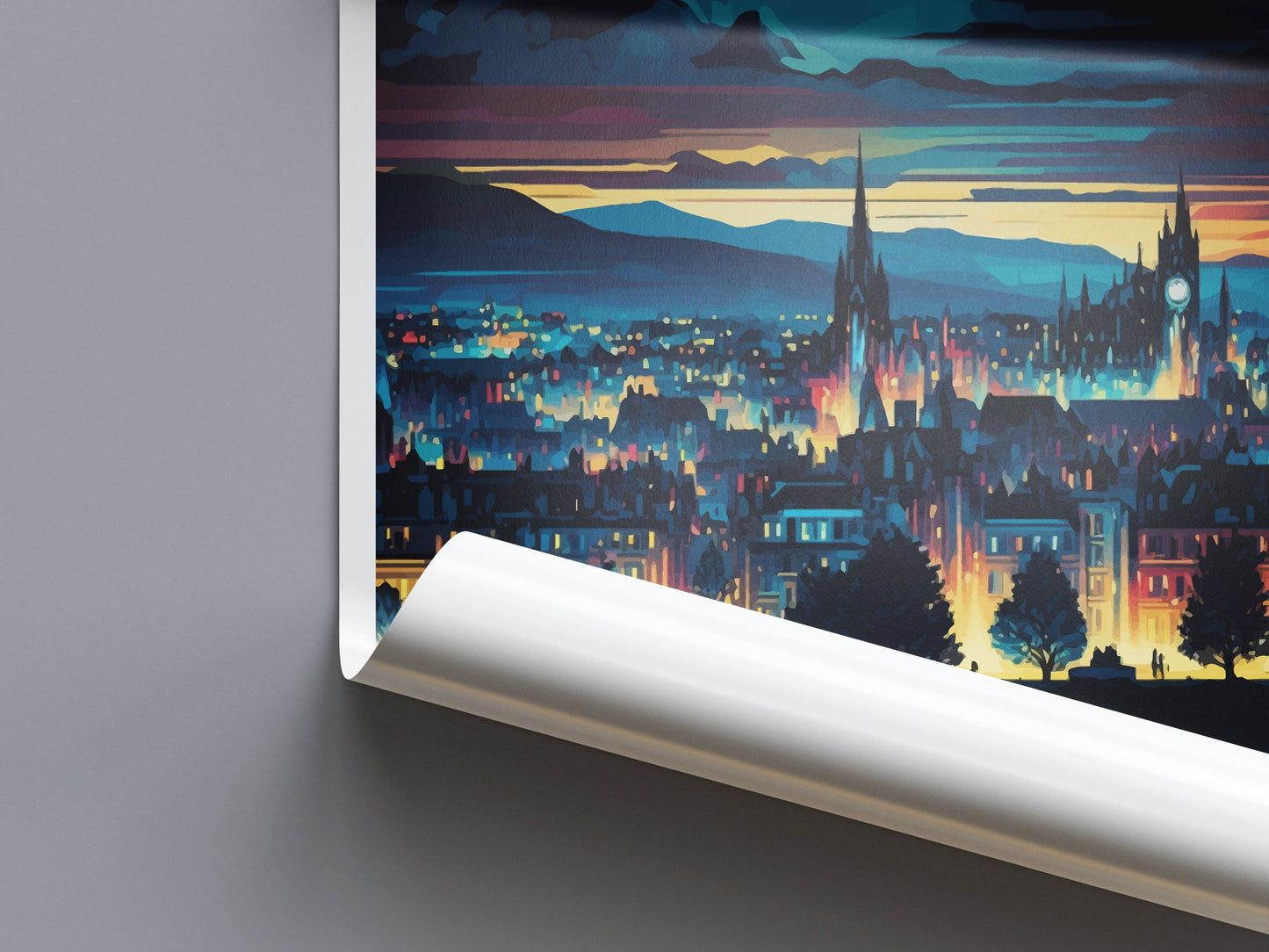 Inverness Cityscape Print Inverness Home Decor European City Art Print Inverness Wall Art Scotland Enthusiast Gift Wall Hanging Inverness