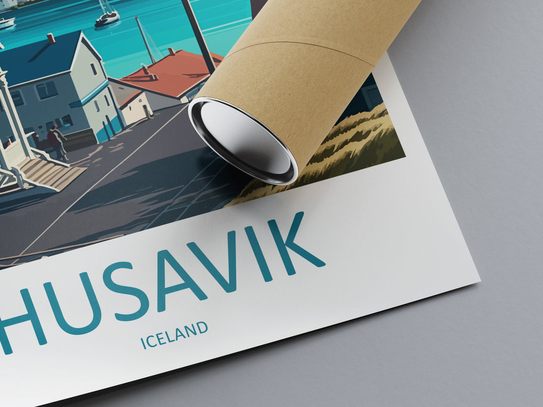 Husavik Travel Print Wall Art Husavik Wall Hanging Home Décor Husavik Gift Art Lovers Iceland Art Lover Gift Husavik Wall Decor Artwork