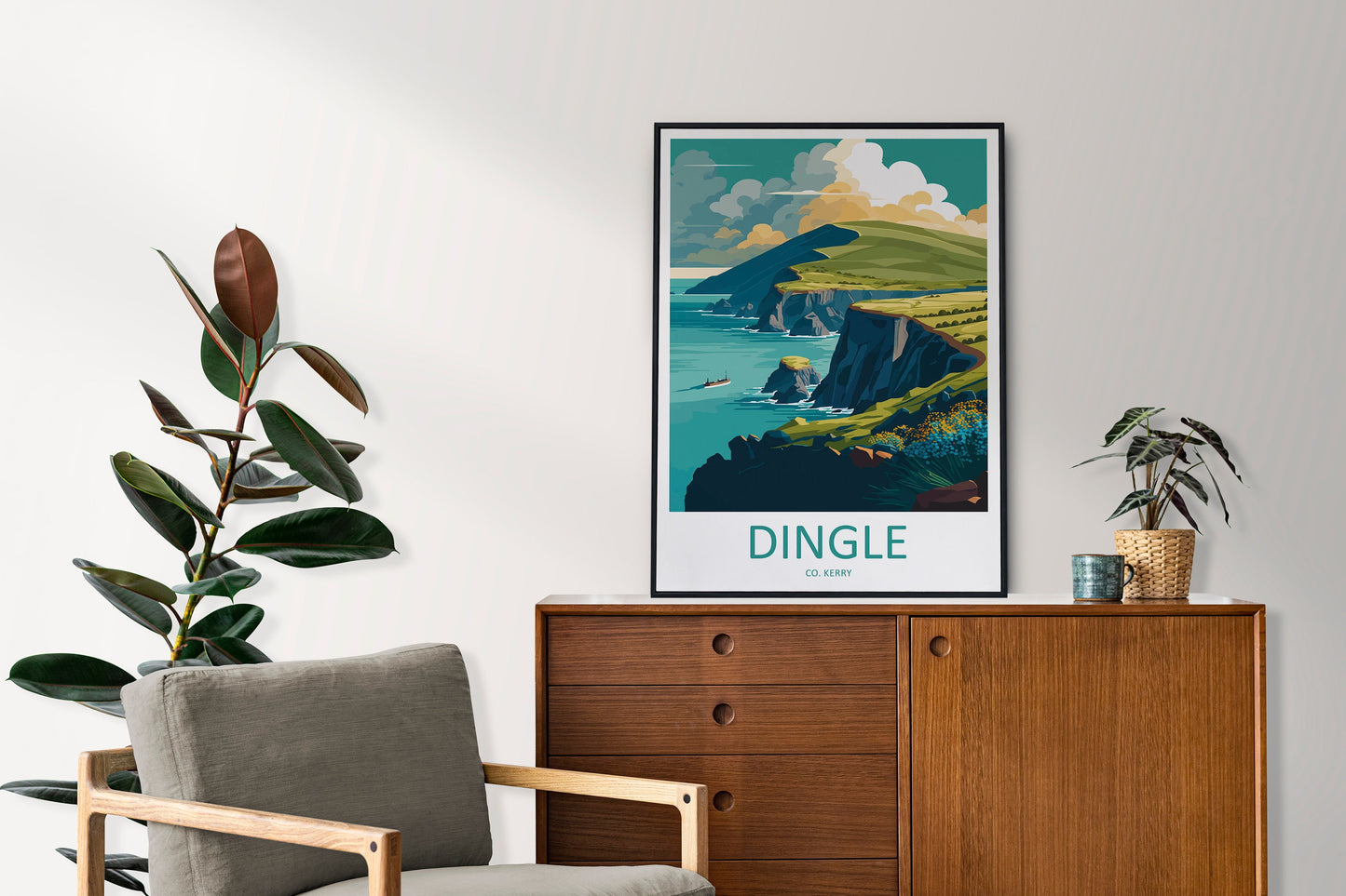 Dingle Peninsula Print Dingle Peninsula Home Decor Landscape Art Print Dingle Peninsula Wall Art for Ireland Enthusiast Gift Wall Hanging