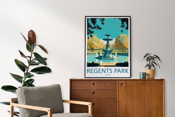 Regent's Park Print Regent's Park Home Decor Landscape Art Print Regent's Park Wall Art London Enthusiast Gift Wall Hanging Regent's Park