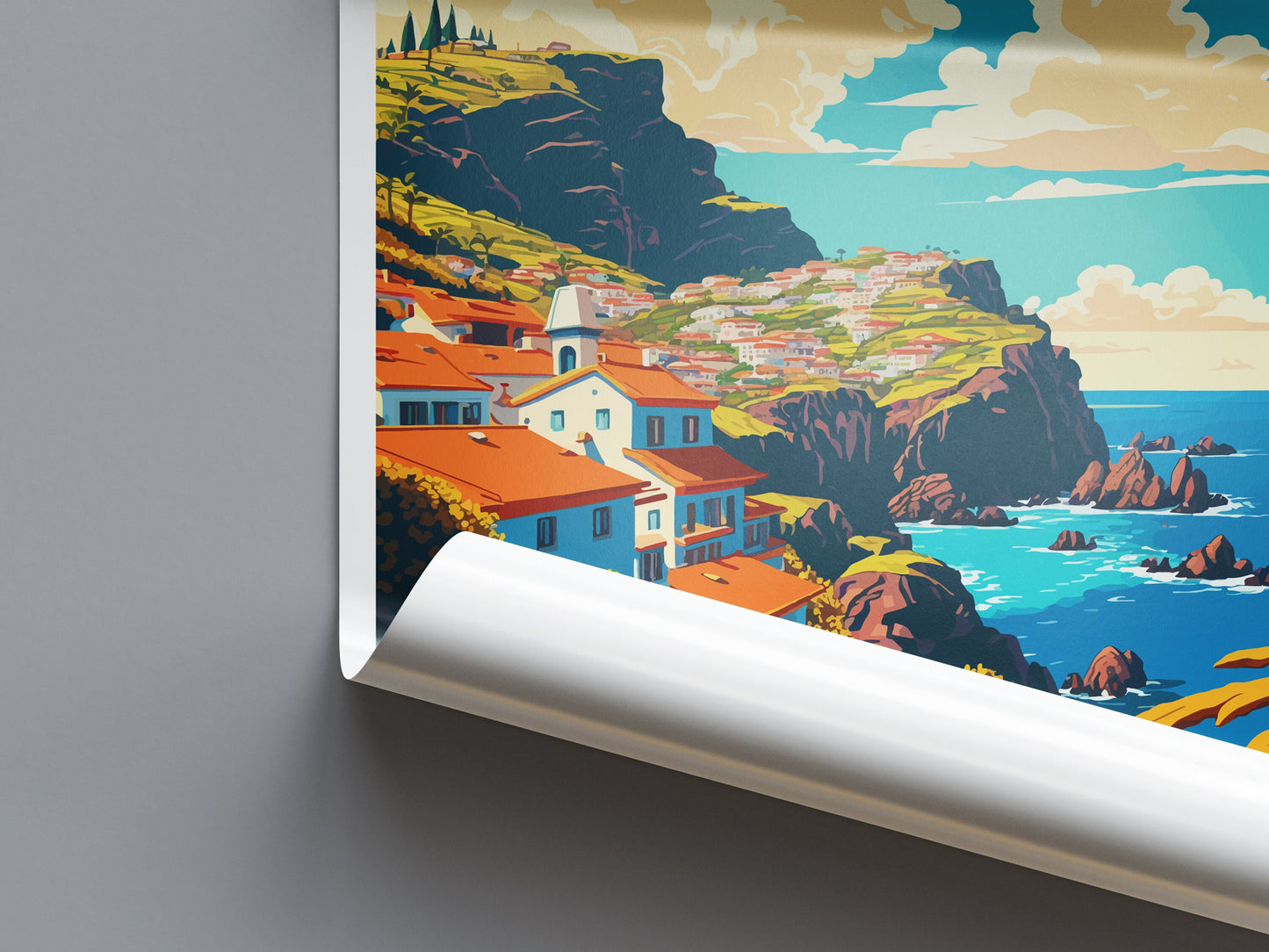 Madeira Travel Print Wall Art Madeira Wall Hanging Home Décor Madeira Gift Art Lovers Portugal Art Lover Gift Madeira Wall Décor Madeira Art