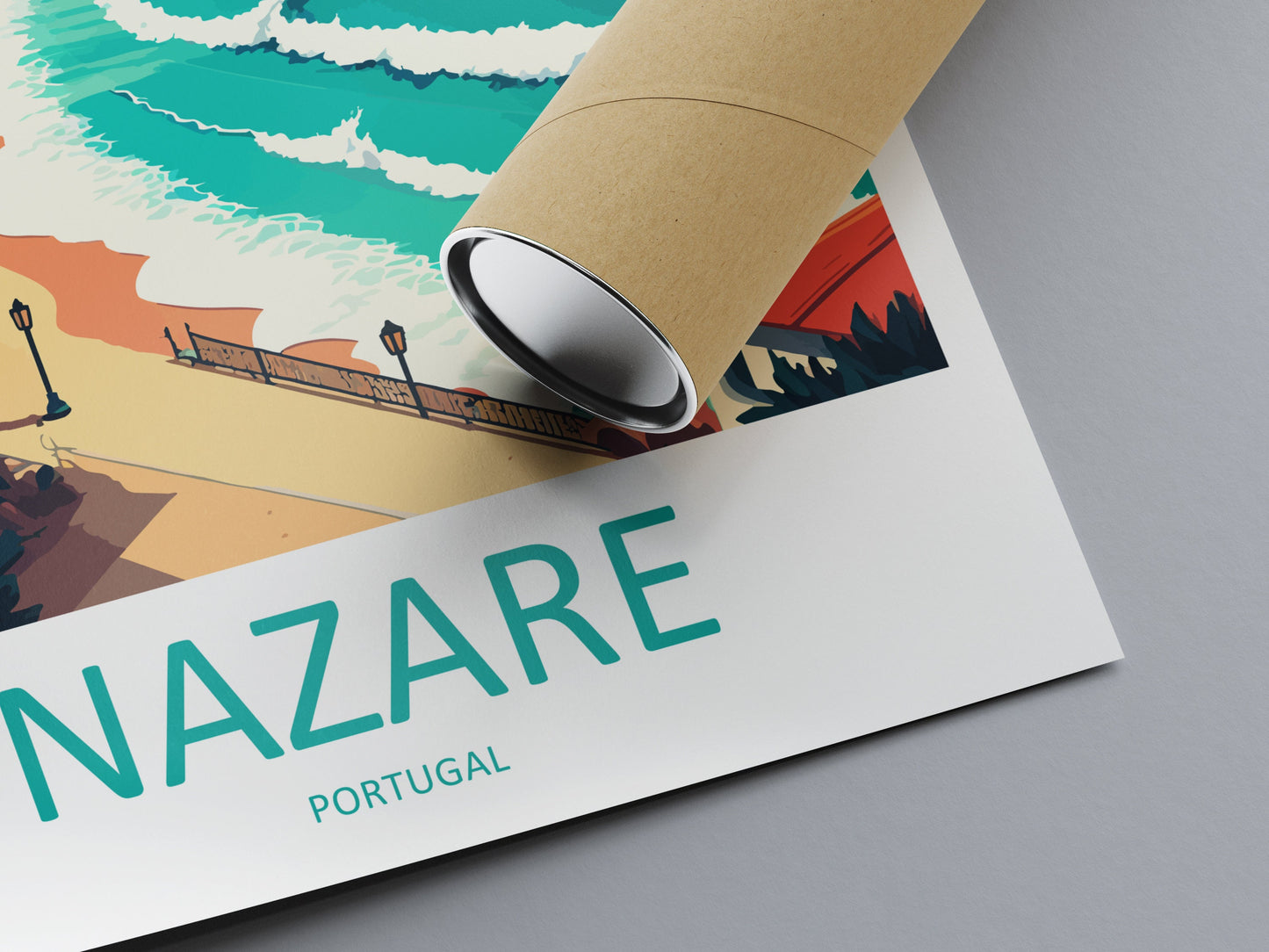 Nazaré Travel Print Wall Art Nazaré Wall Hanging Home Décor Nazaré Gift Art Lovers Portugal Art Lover Gift Nazaré Wall Décor Nazaré Wall Art