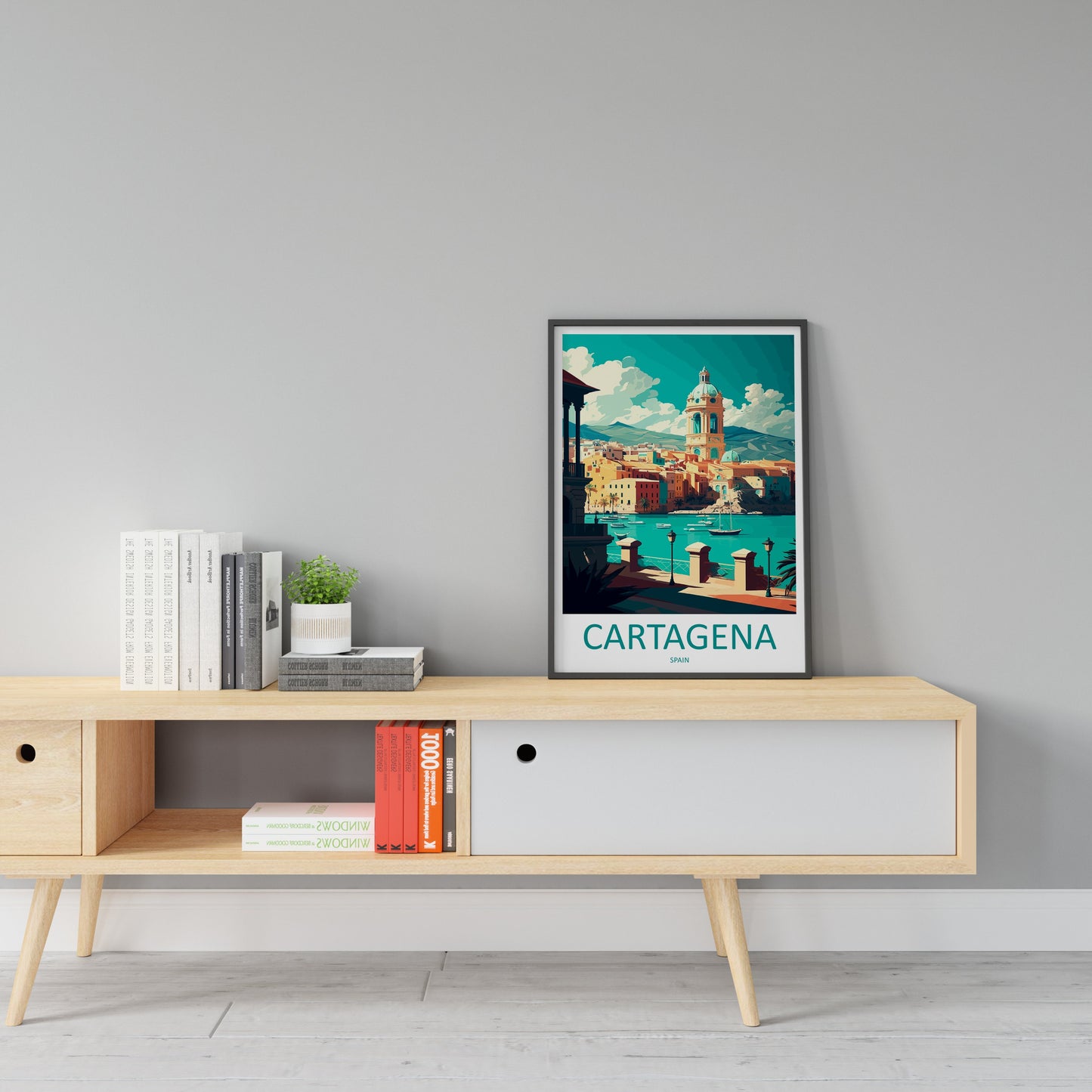 Cartagena Travel Print Wall Art Cartagena Wall Hanging Home Décor Cartagena Gift Art Lovers Spain Art Lover Gift Cartagena Wall Décor