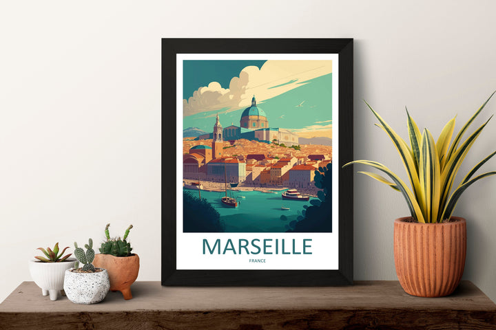 Marseille Print Marseille Home Decor Cityscape Art Print Marseille Wall Art for Travel Enthusiast Gift Wall Hanging Marseille France Poster