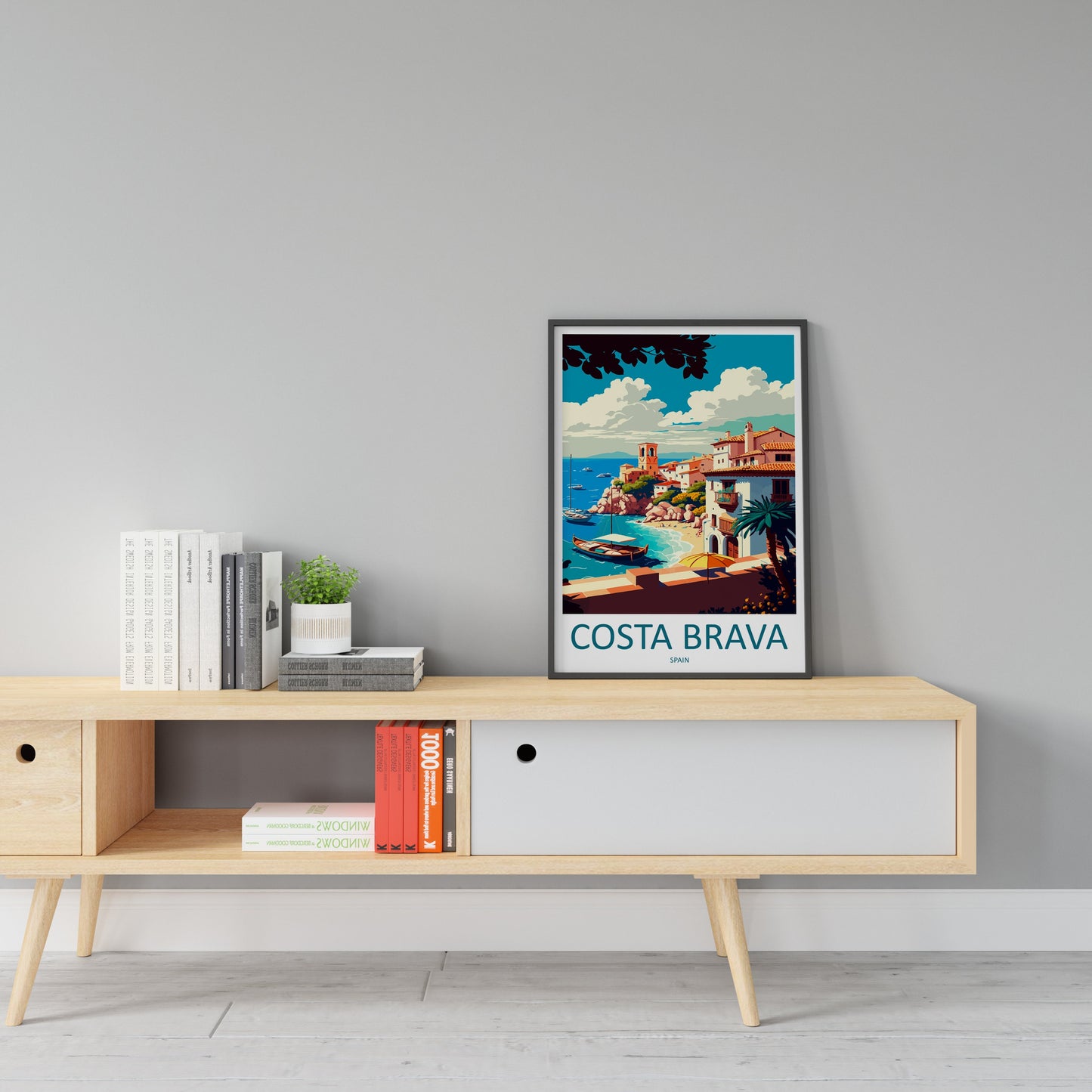 Costa Brava Travel Print Wall Art Costa Brava Wall Hanging Home Décor Costa Brava Gift Art Lovers Spain Art Lover Gift Costa Brava Art Print