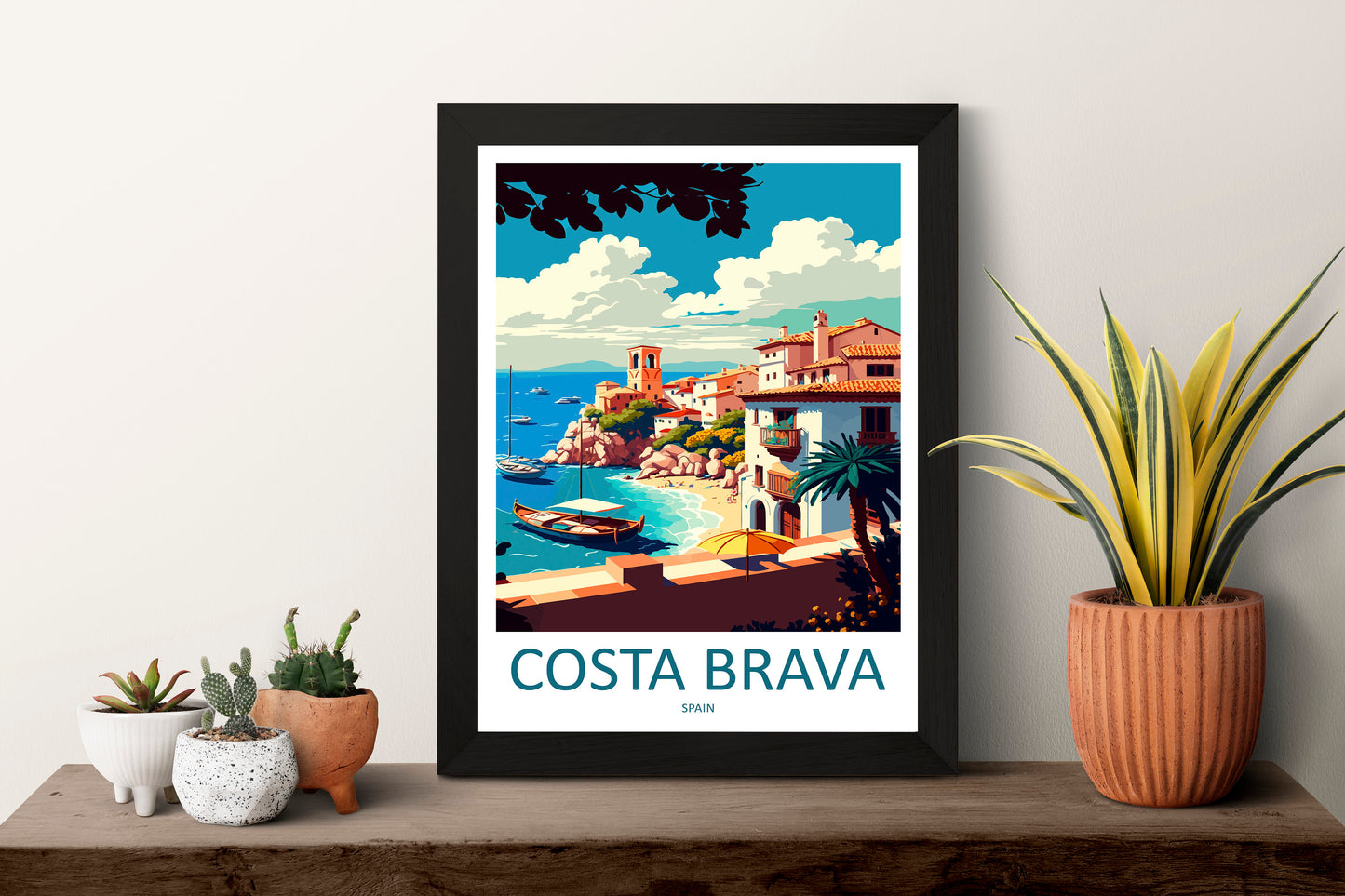 Costa Brava Travel Print Wall Art Costa Brava Wall Hanging Home Décor Costa Brava Gift Art Lovers Spain Art Lover Gift Costa Brava Art Print