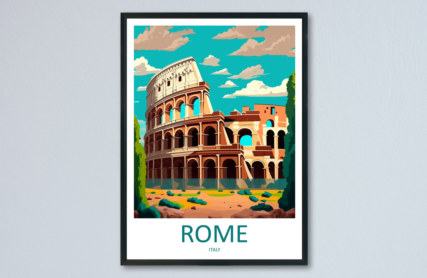 Rome Travel Print Wall Art Rome Wall Hanging Home Décor Rome Gift Art Lovers Italy Art Lover Gift Rome Print Italy Wall Art Decor