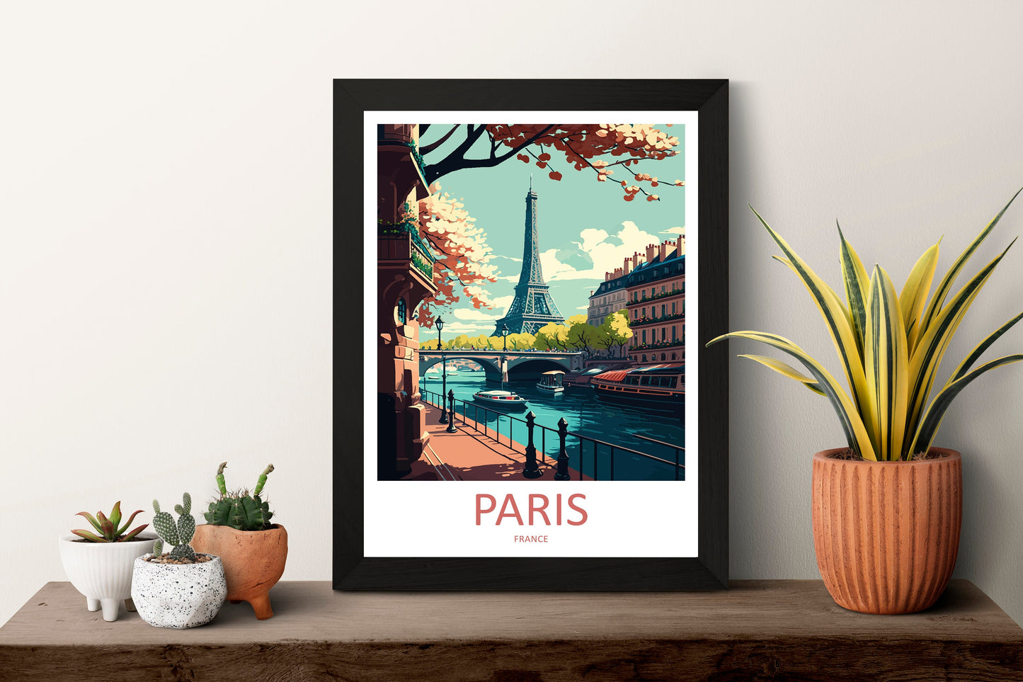 Paris Travel Print Wall Art Paris Wall Hanging Home Décor Paris Gift Art Lovers France Art Lover Gift Paris Print France Wall Art Décor