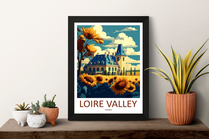 Loire Valley Travel Print Wall Art Loire Valley Wall Hanging Home Décor Loire Valley Gift Art Lovers France Art Lover Gift Loire Valley Art
