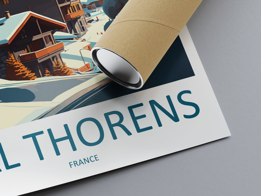 Val Thorens Travel Print Wall Art Val Thorens Wall Hanging Home Décor Val Thorens Gift Art Lovers Ski Art Lover Gift Val Thorens Print Ski