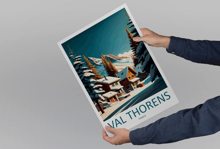 Val Thorens Travel Print Wall Art Val Thorens Wall Hanging Home Décor Val Thorens Gift Art Lovers Ski Art Lover Gift Val Thorens Print Ski