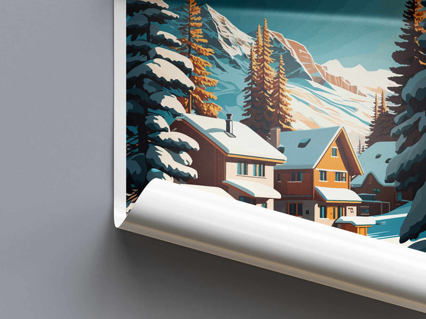 Val Thorens Travel Print Wall Art Val Thorens Wall Hanging Home Décor Val Thorens Gift Art Lovers Ski Art Lover Gift Val Thorens Print Ski