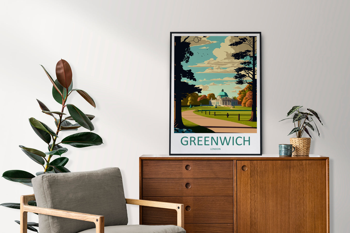 Greenwich Park Travel Print Greenwich Park Home Décor Greenwich Park Art Print Greenwich Park Wall Print Greenwich Park Gift For London Art