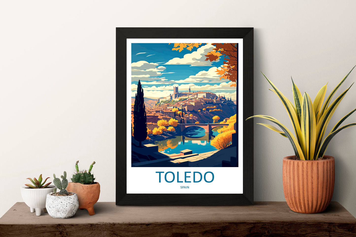 Toledo Travel Print Wall Art Toledo Wall Hanging Home Décor Toledo Gift Art Lovers Spain Art Lover Gift Toledo Print Spain Wall Art