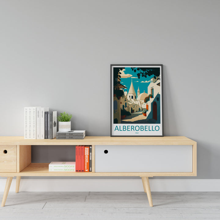 Alberobello Travel Print Wall Art Alberobello Wall Hanging Home Décor Alberobello Gift Art Lovers Italy Art Lover Gift Alberobello Print