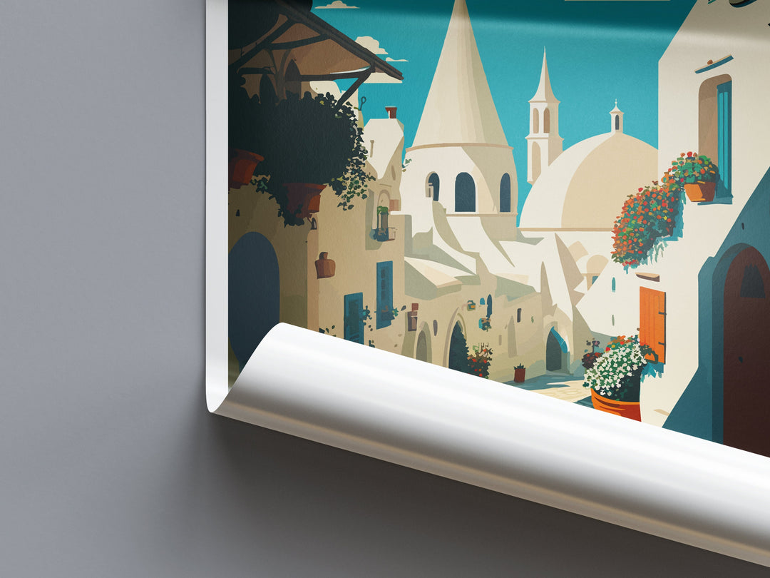 Alberobello Travel Print Wall Art Alberobello Wall Hanging Home Décor Alberobello Gift Art Lovers Italy Art Lover Gift Alberobello Print